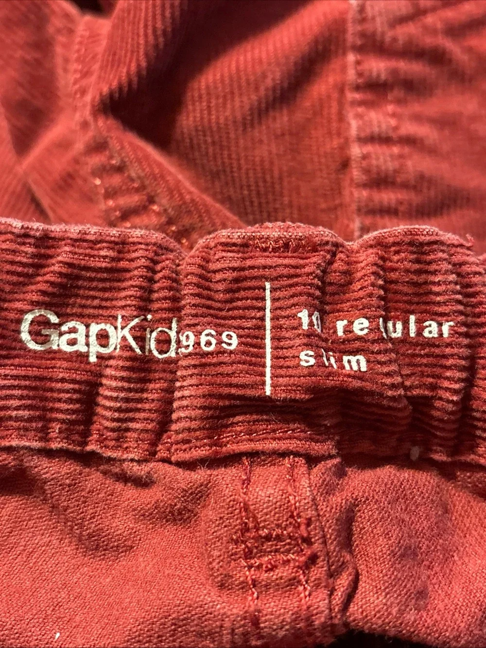 GAP Kids Crimson Corduroy Slim Pants